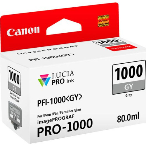 Canon PFI-1000 (0552C001) sivá (grey) - originál