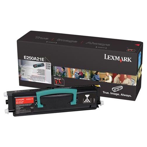 Lexmark E250A21E čierna - originál