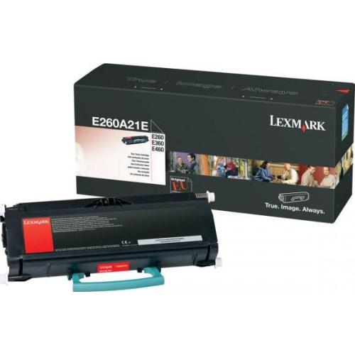 Lexmark E260A21E čierna - originál