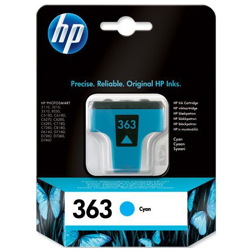HP C8771EE no.363 azúrová - originál