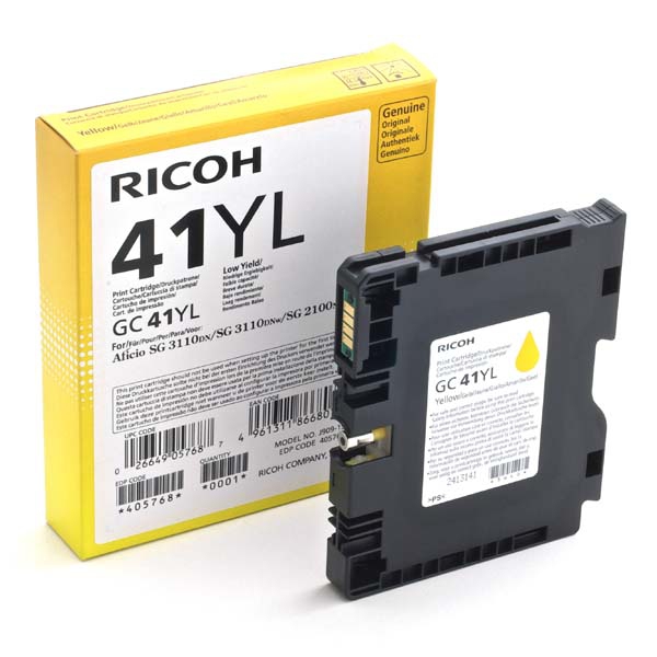 Atramentové kazety - Ricoh 405768 (41XL) žltá  - originál