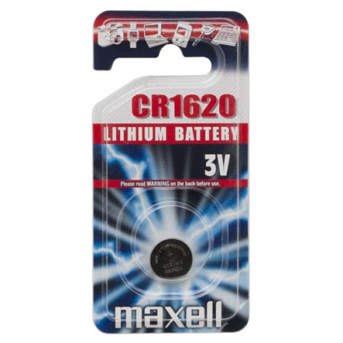 Batéria líthiová, gombíková, CR1620, 3V, Maxell, blister, 1-pack