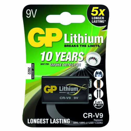 Batéria líthiová, CR-V9, 9V, GP, blister, 1-pack