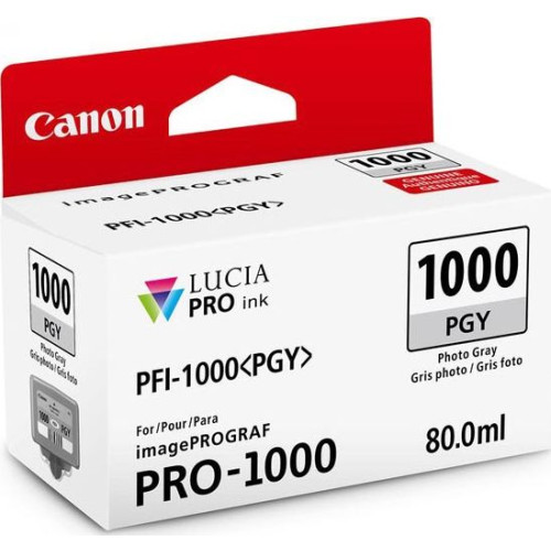 Canon PFI-1000 (0553C001) fotografická sivá (photo grey) - originál
