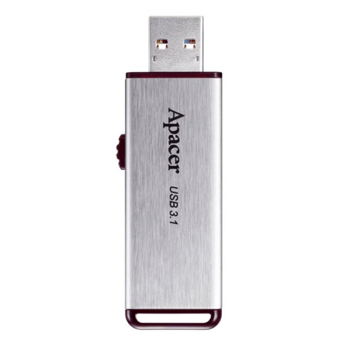 Apacer USB flash disk, USB 3.0, 16GB, AH35A, strieborný, AP16GAH35AS-1, USB A, s výsuvným konektorom