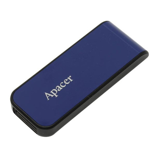 Apacer USB flash disk, USB 2.0, 32GB, AH334, modrý, AP32GAH334U-1, USB A, s výsuvným konektorom
