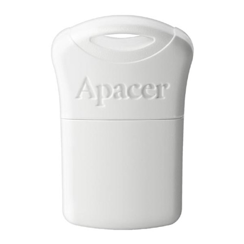 Apacer USB flash disk, USB 2.0, 64GB, AH116, biely, AP64GAH116W-1, USB A, s krytkou