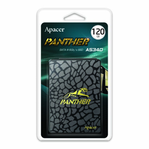 Interný disk SSD Apacer 2.5", interný SATA III, 120GB, AS340, AP120GAS340G-1, 550 MB/s-R, 500 MB/s-W,Panther