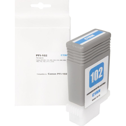 Canon PFI-102 azúrová - kompatibilný