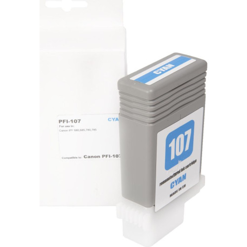 Canon PFI-107 azúrová - kompatibilný