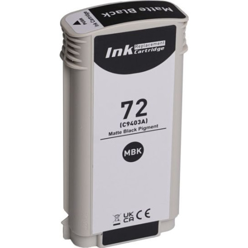 HP 72 (C9403A) matná čierna - kompatibilný