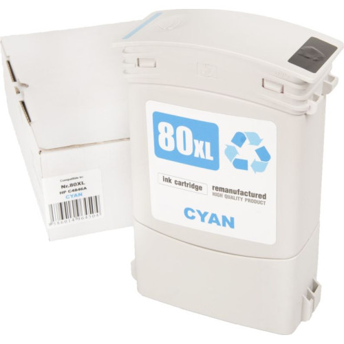 HP 80 (C4846A) azúrová - kompatibilný
