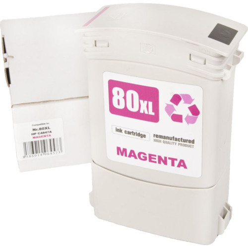 HP 80 (C4847A) purpurová - kompatibilný