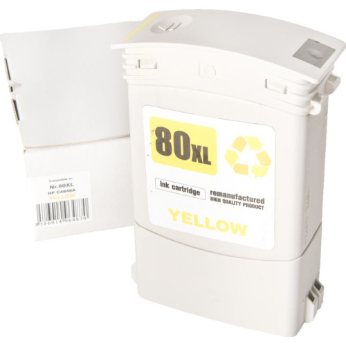 HP 80 (C4848A) žltá - kompatibilný