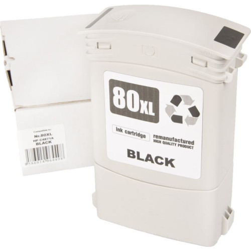 HP 80 (C4871A) čierna - kompatibilný